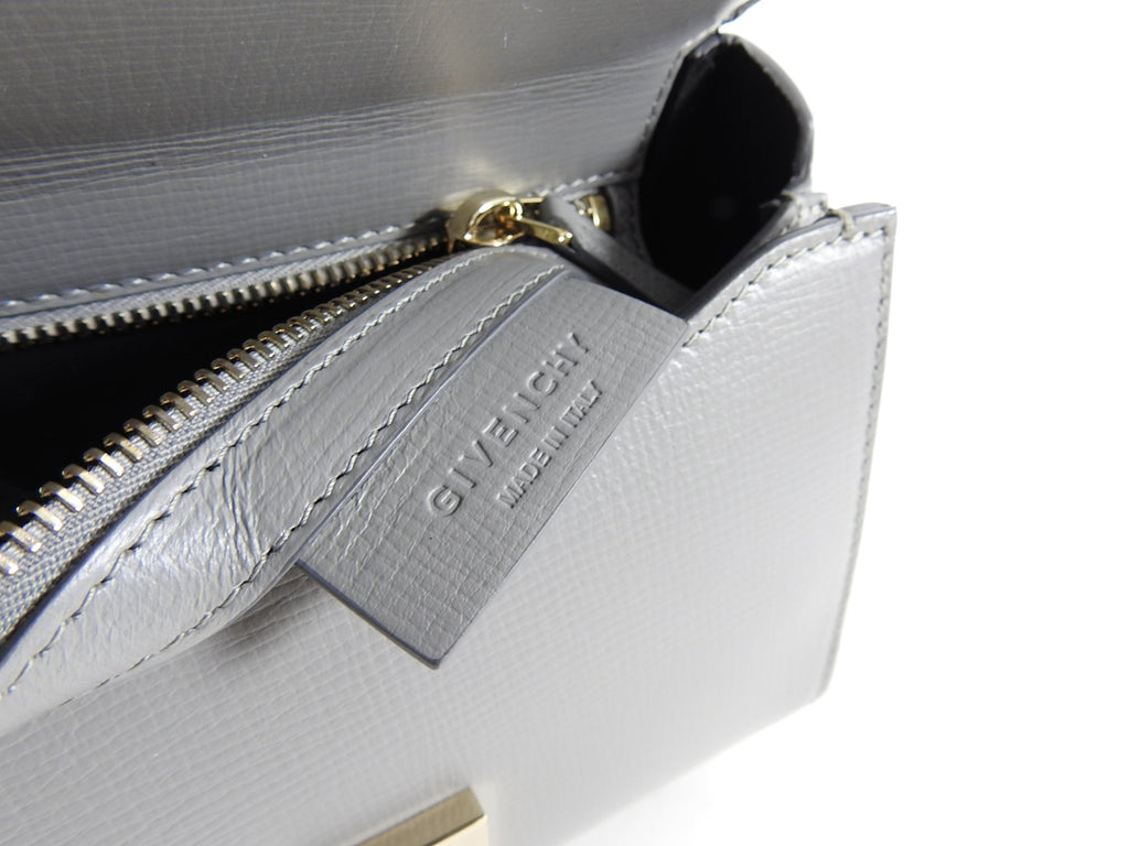 Givenchy Grey Mini Pandora Box Chain Crossbody Bag