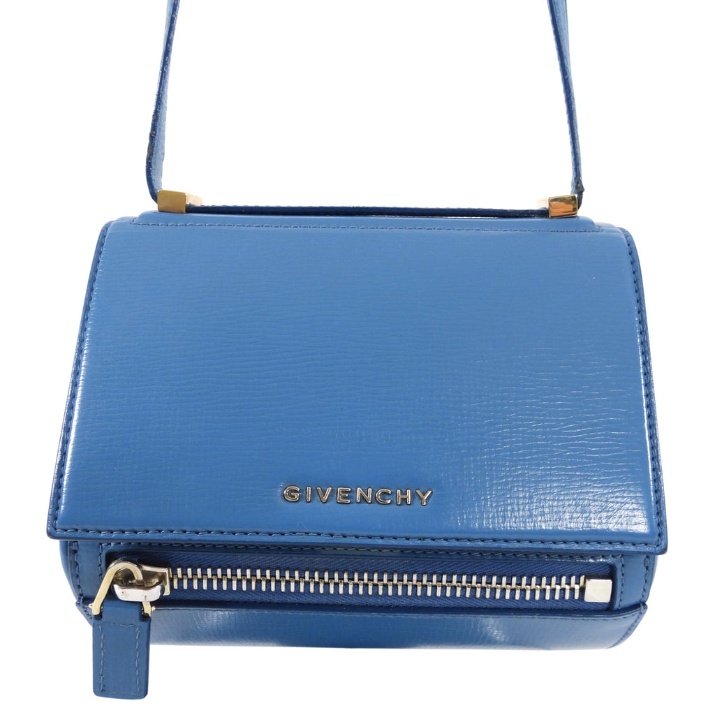 Givenchy Mini Pandora Box Blue Crossbody Bag