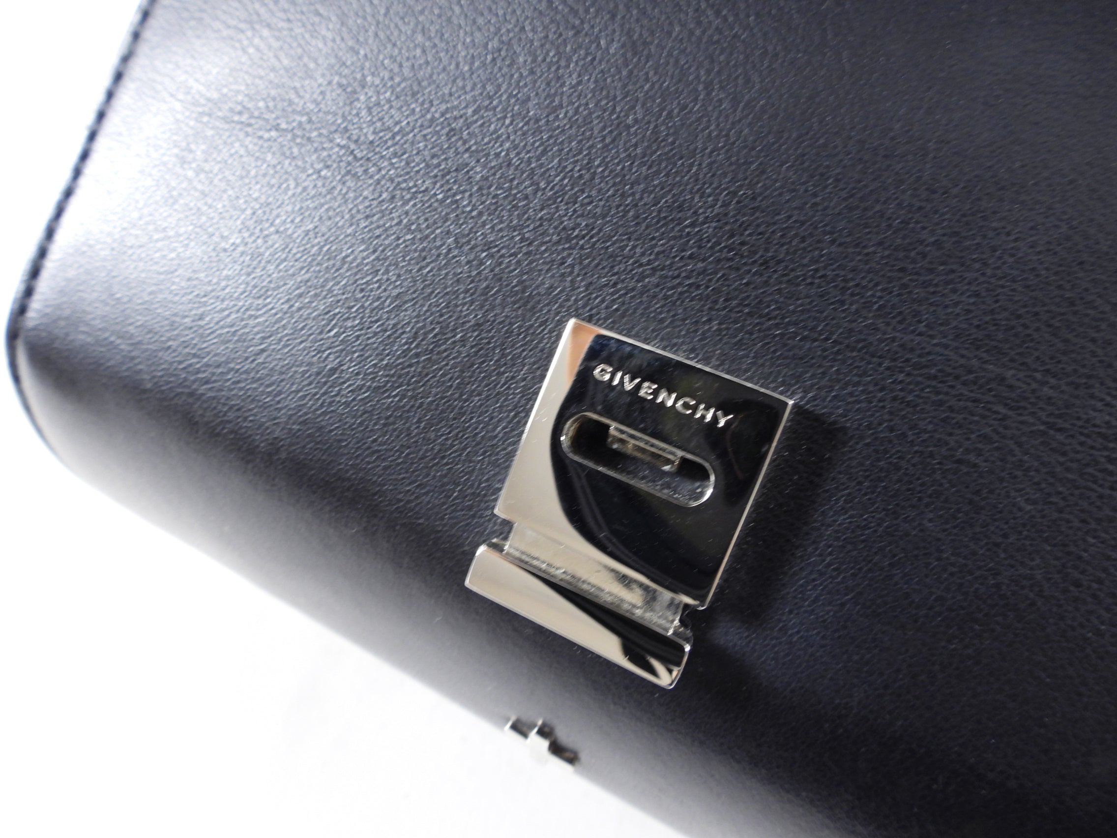 Givenchy Black Mini Pandora Box Chain Crossbody Bag