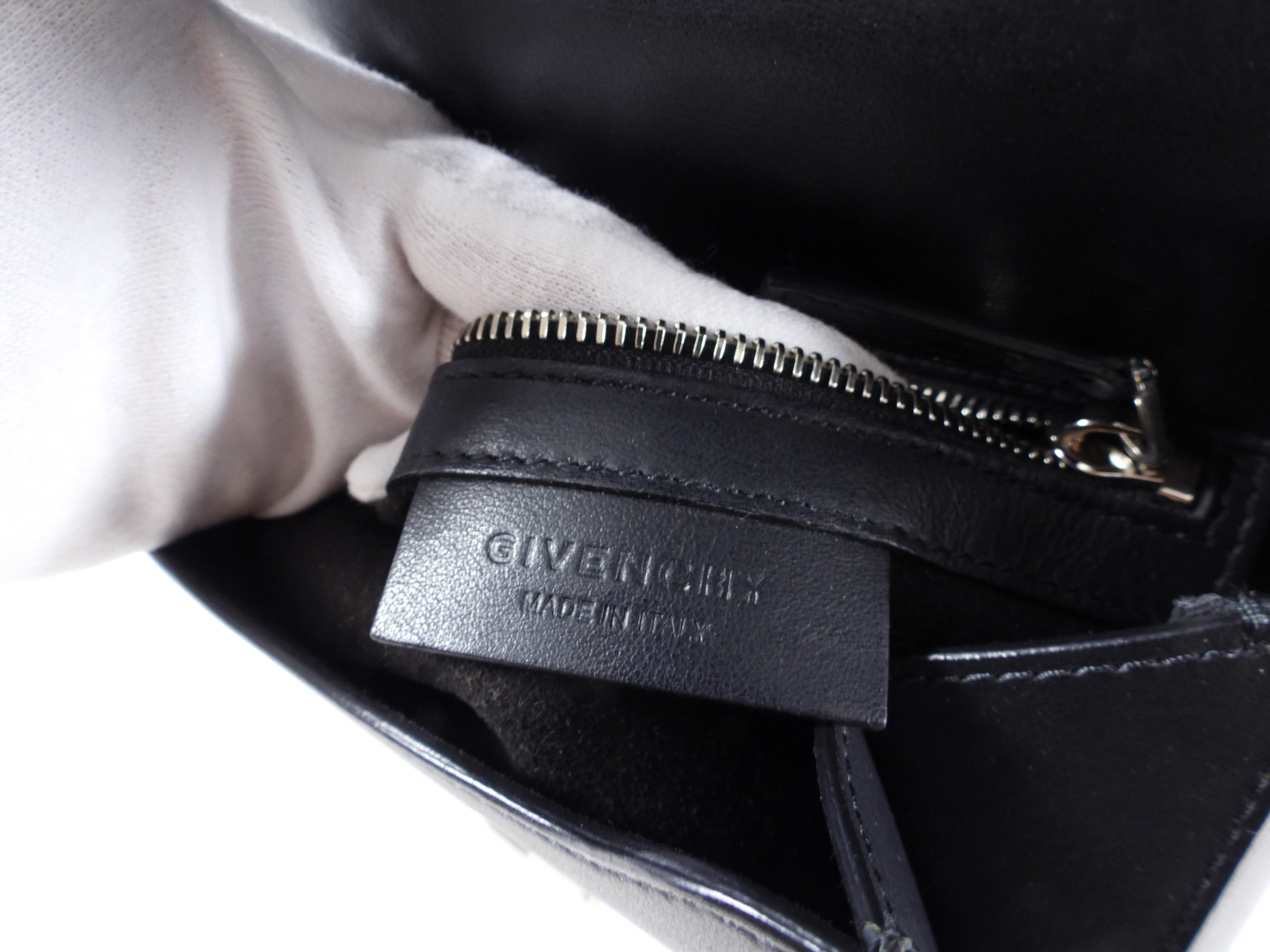 Givenchy Black Mini Pandora Box Chain Crossbody Bag