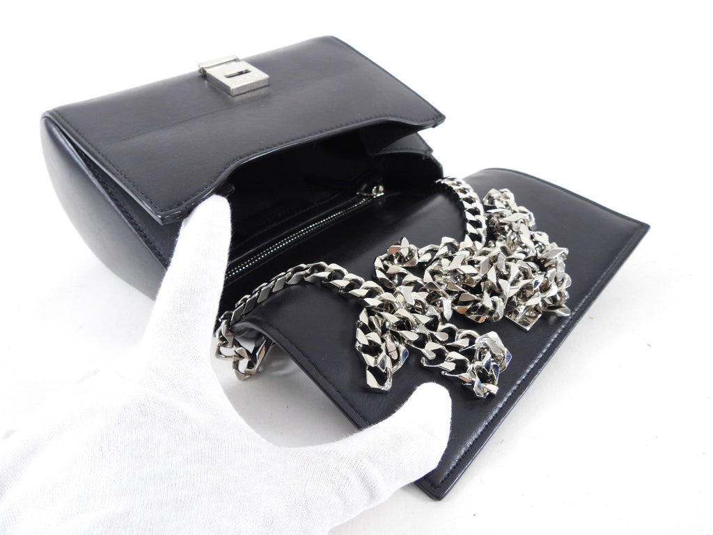Givenchy Black Mini Pandora Box Chain Crossbody Bag