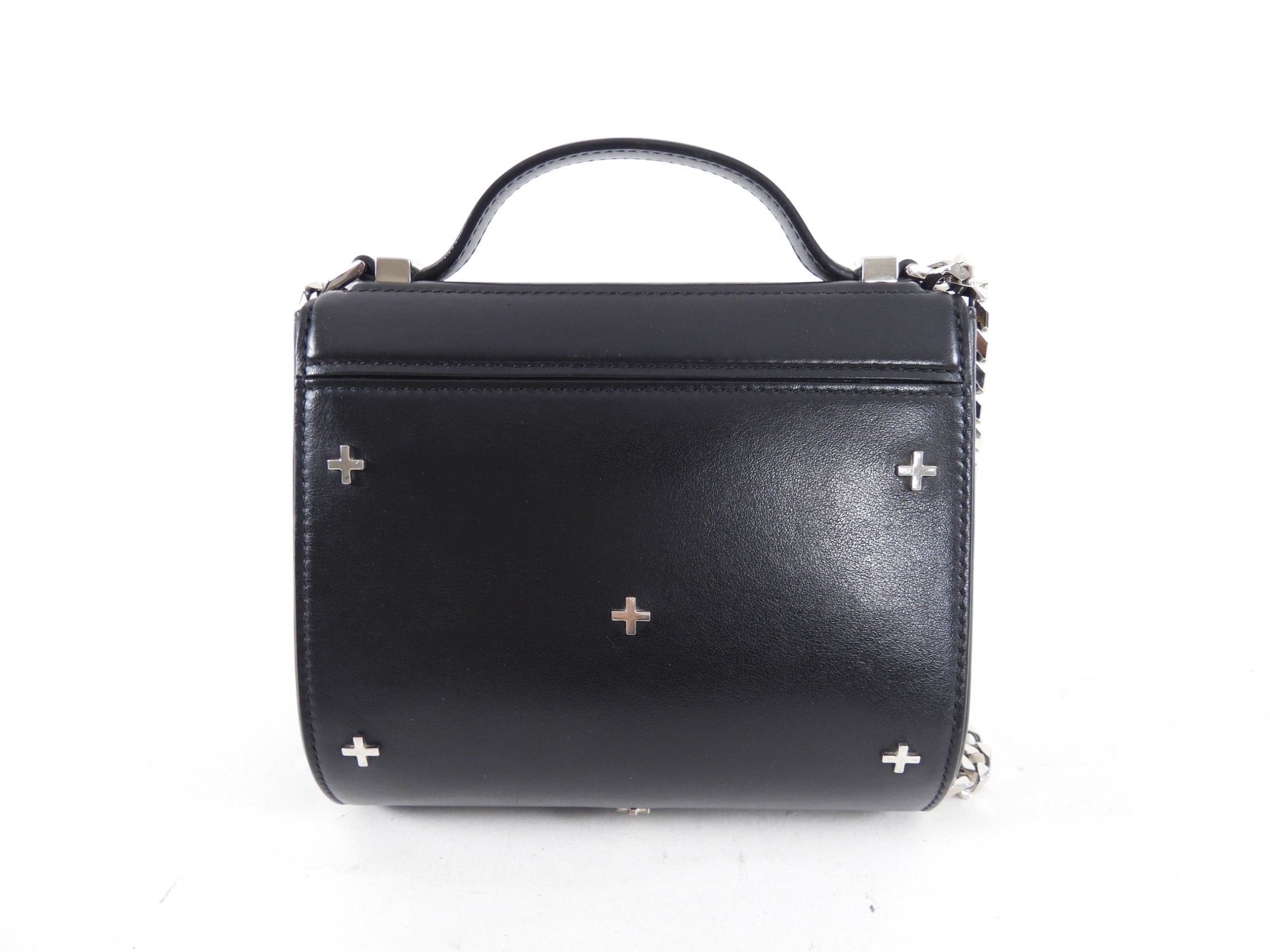 Givenchy Black Mini Pandora Box Chain Crossbody Bag