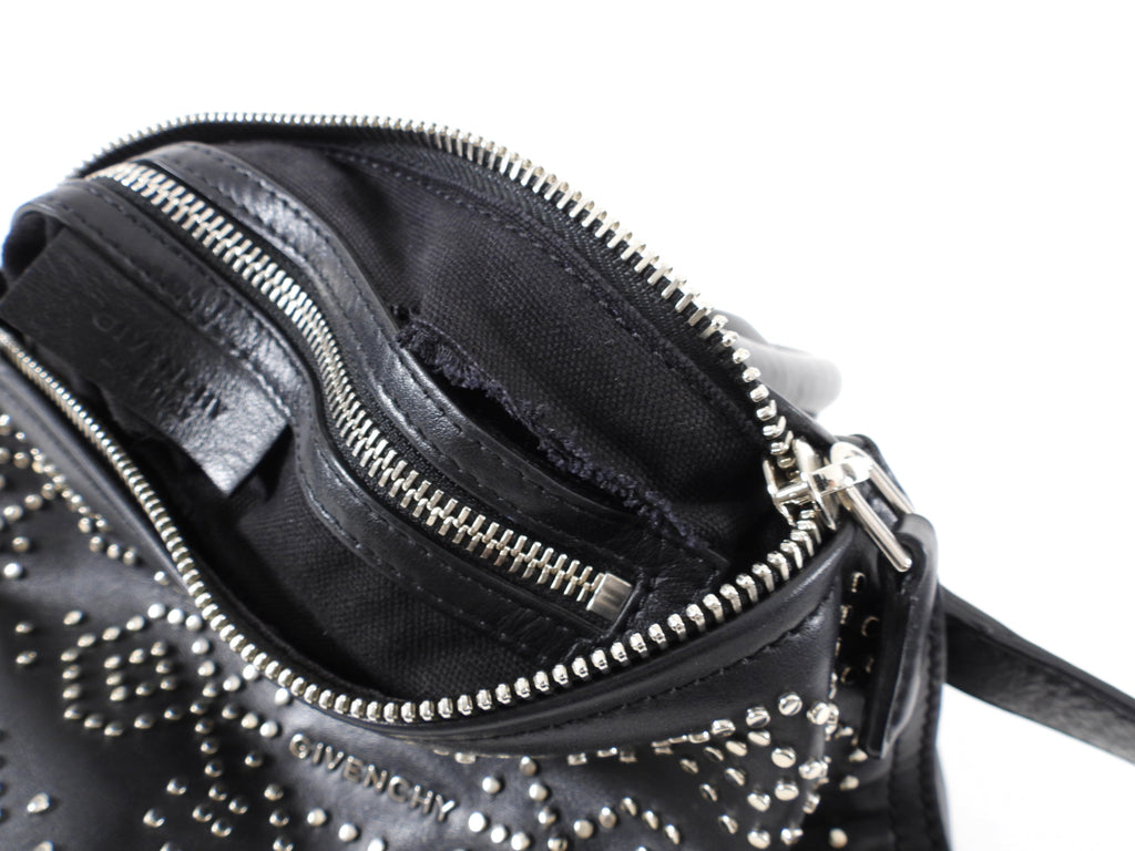Givenchy Small Black Leather Studded Pandora Bag