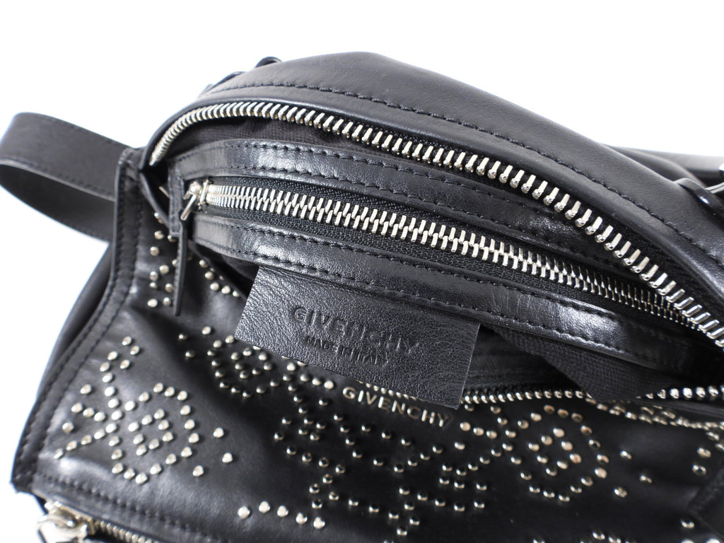 Givenchy Small Black Leather Studded Pandora Bag