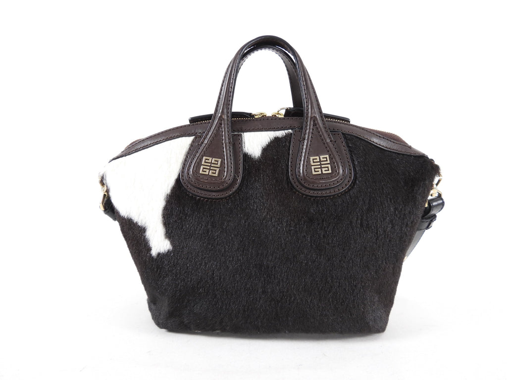 Givenchy Small Nightingale Dark Brown Pony Hair Bag