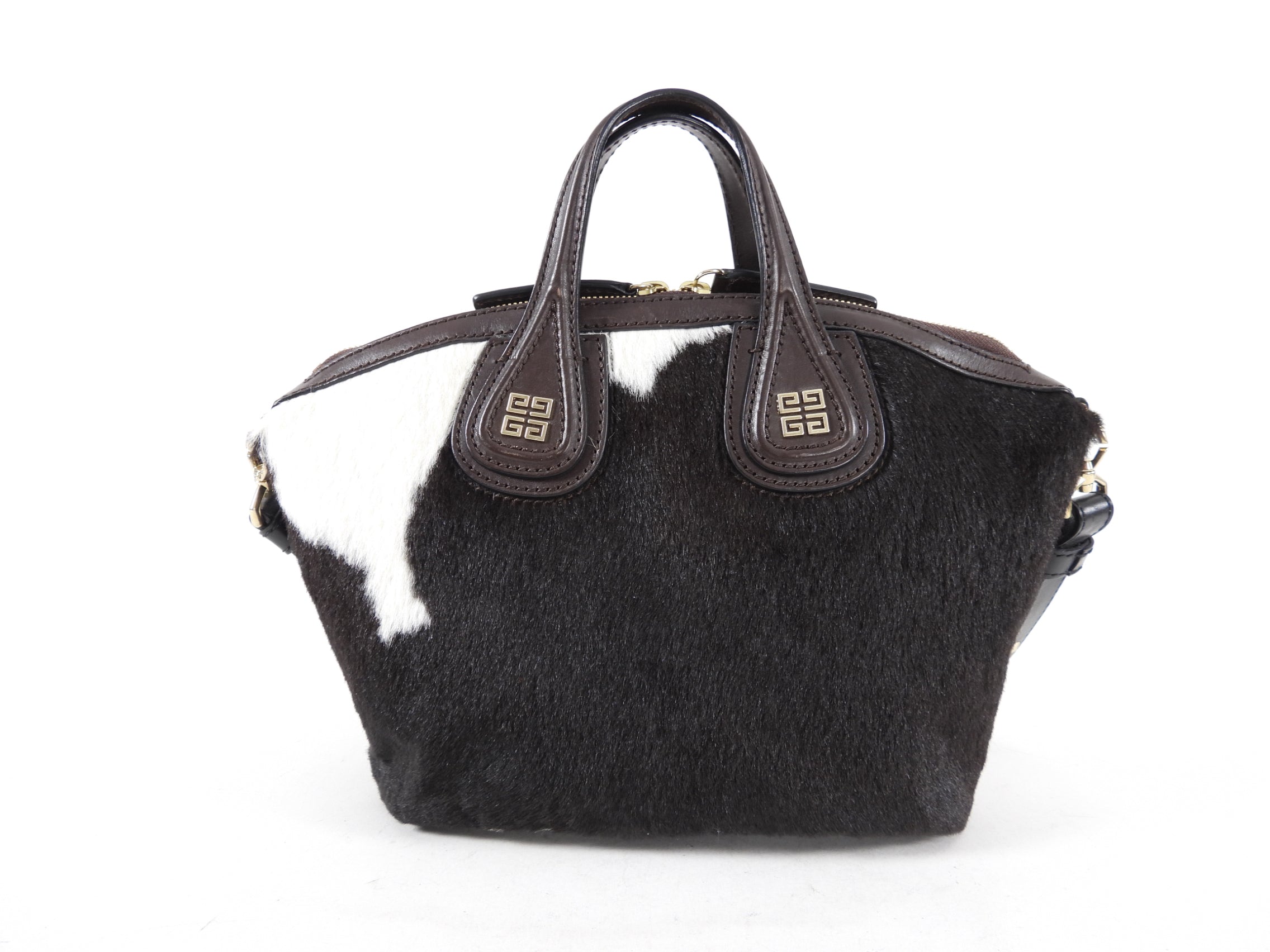 Givenchy Small Nightingale Dark Brown Pony Hair Bag