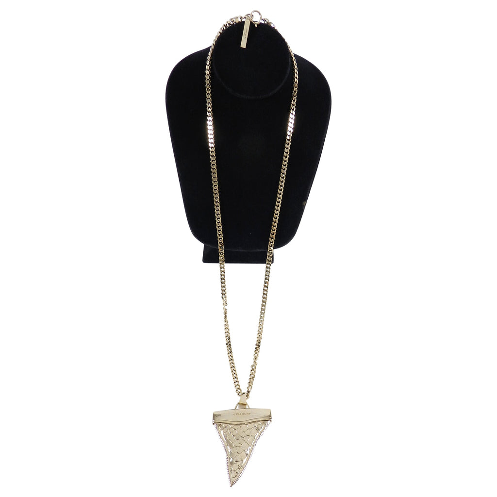 Givenchy Large Gold Shark Tooth Necklace