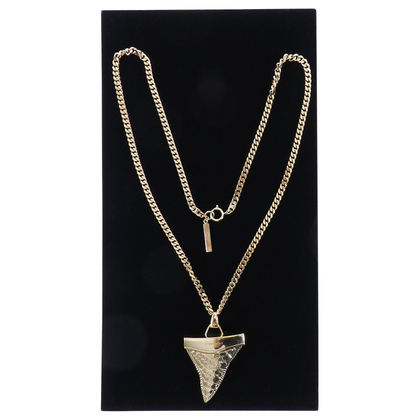 Givenchy Large Gold Shark Tooth Necklace