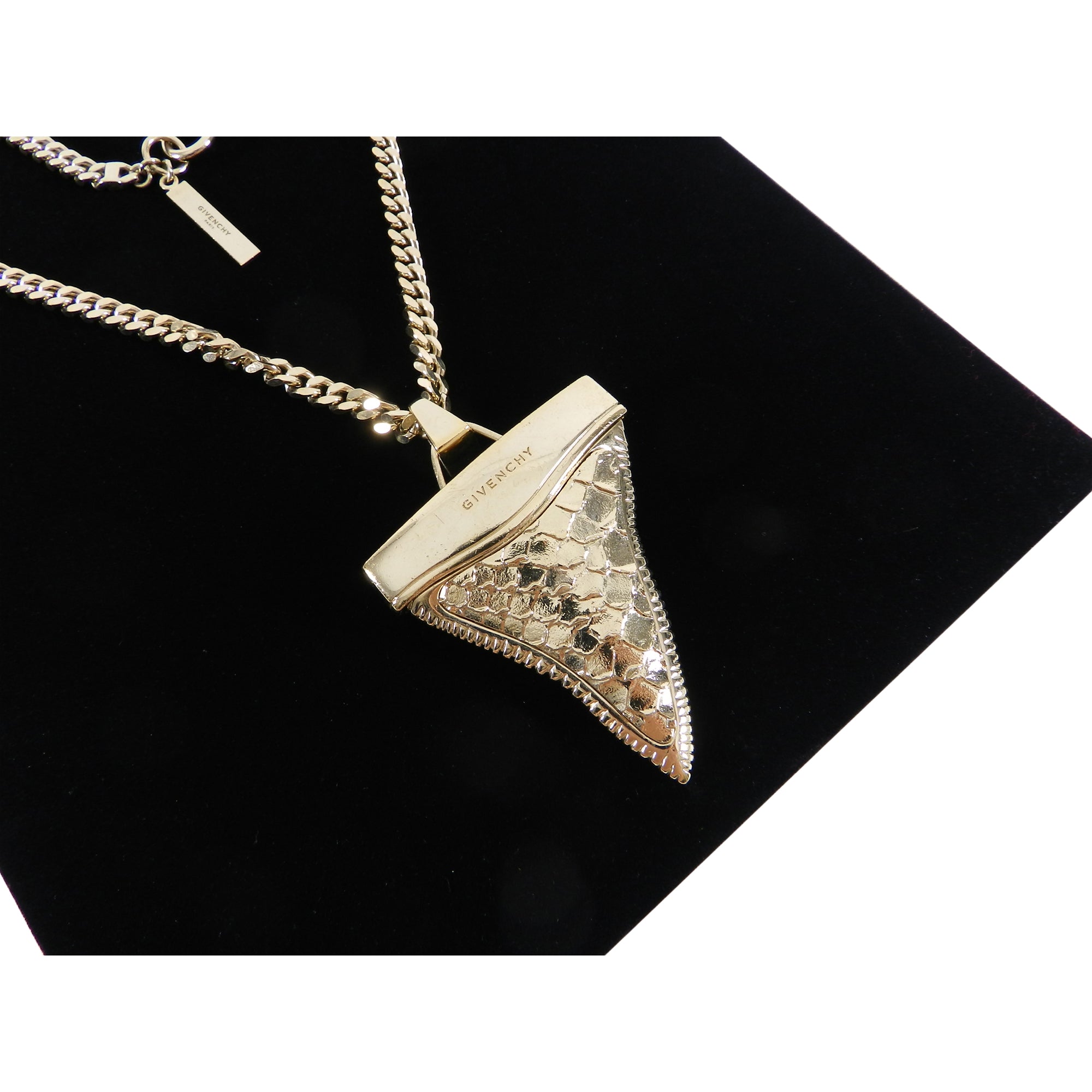 Givenchy Large Gold Shark Tooth Necklace