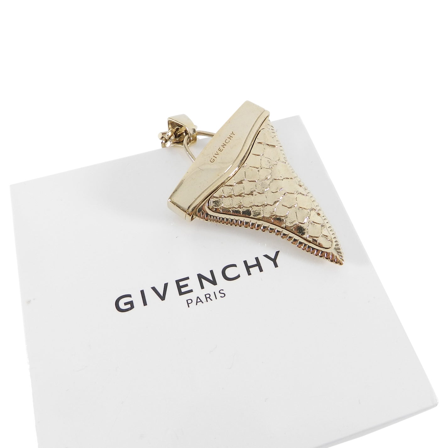 Givenchy Large Gold Shark Tooth Necklace