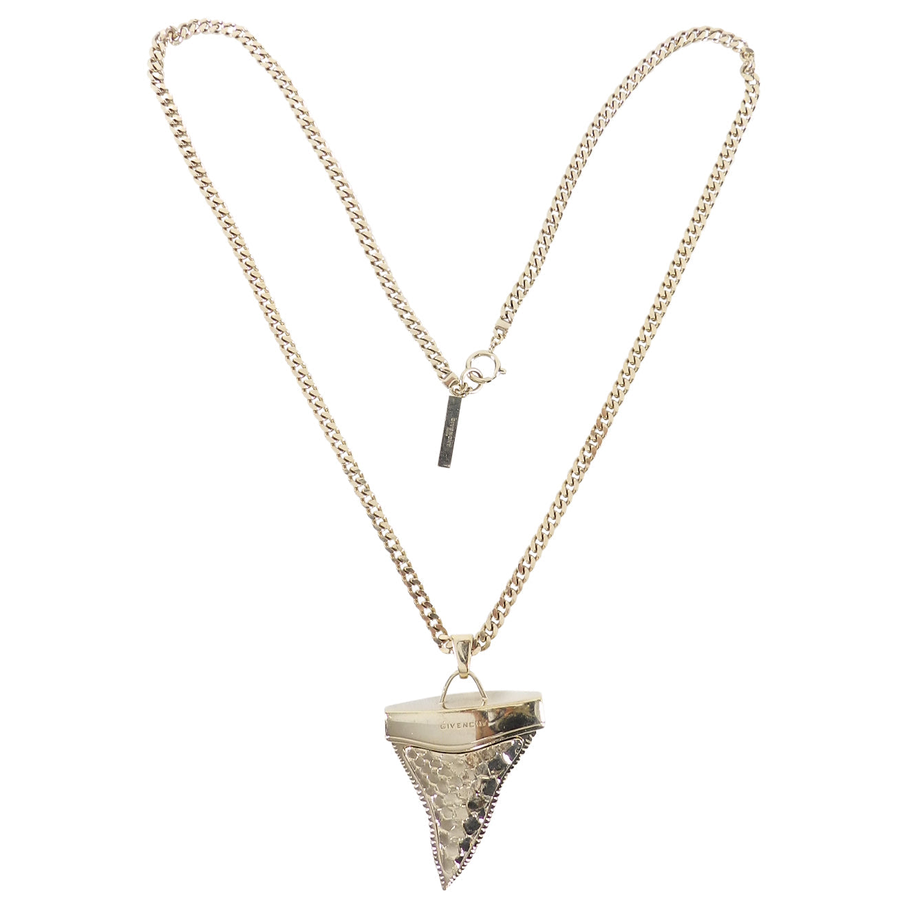 Givenchy Large Gold Shark Tooth Necklace