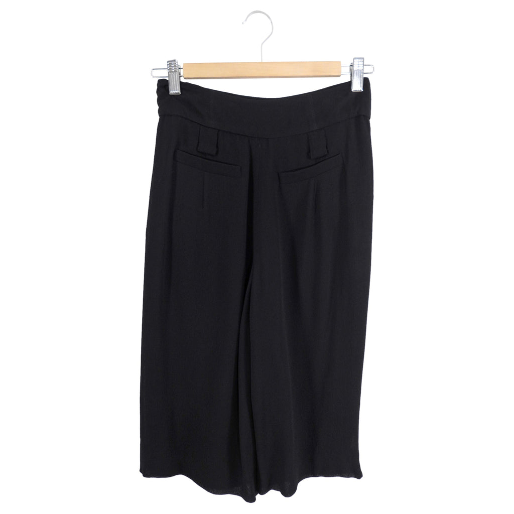 Givenchy Black Crepe Knee Length Skort - FR36 / USA 2