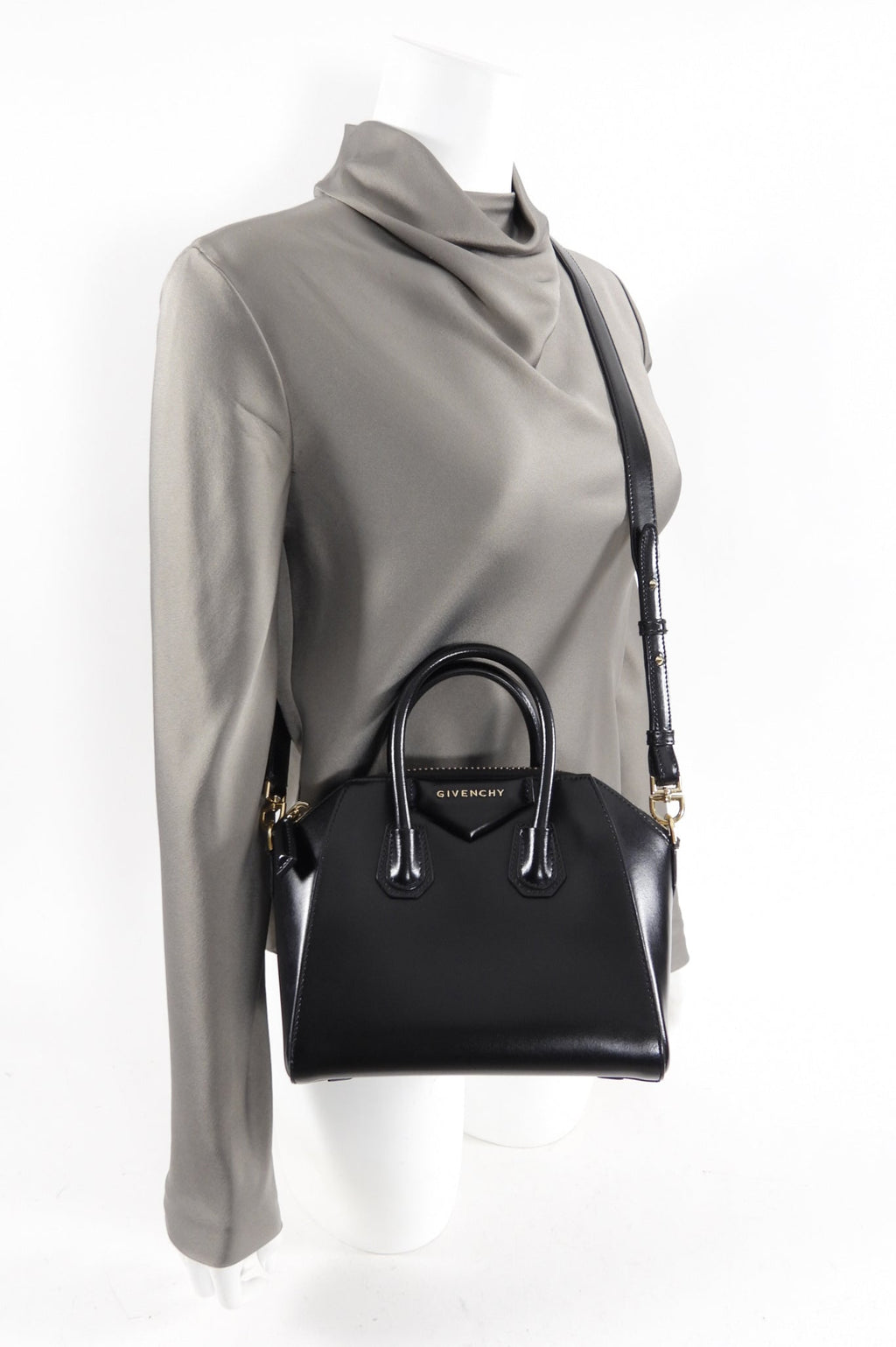 Givenchy Black Leather Antigona Small Bag