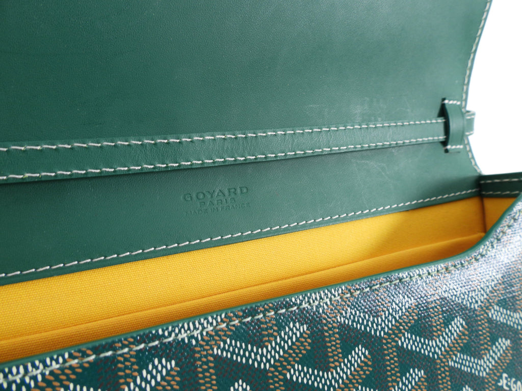 Goyard Monte Carlo PM Clutch Green Crossbody Bag