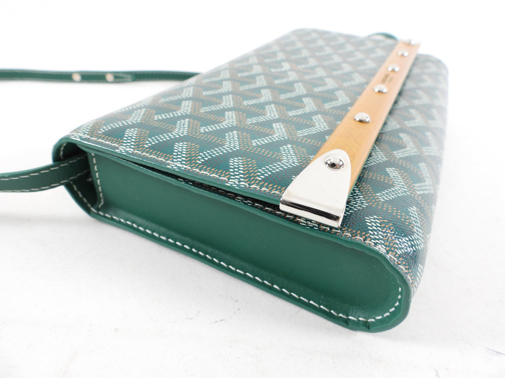 Goyard Monte Carlo PM Clutch Green Crossbody Bag