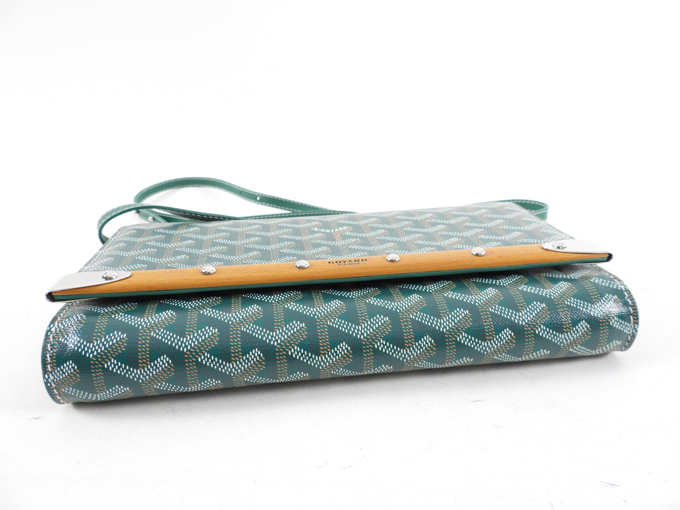 Goyard Monte Carlo PM Clutch Green Crossbody Bag