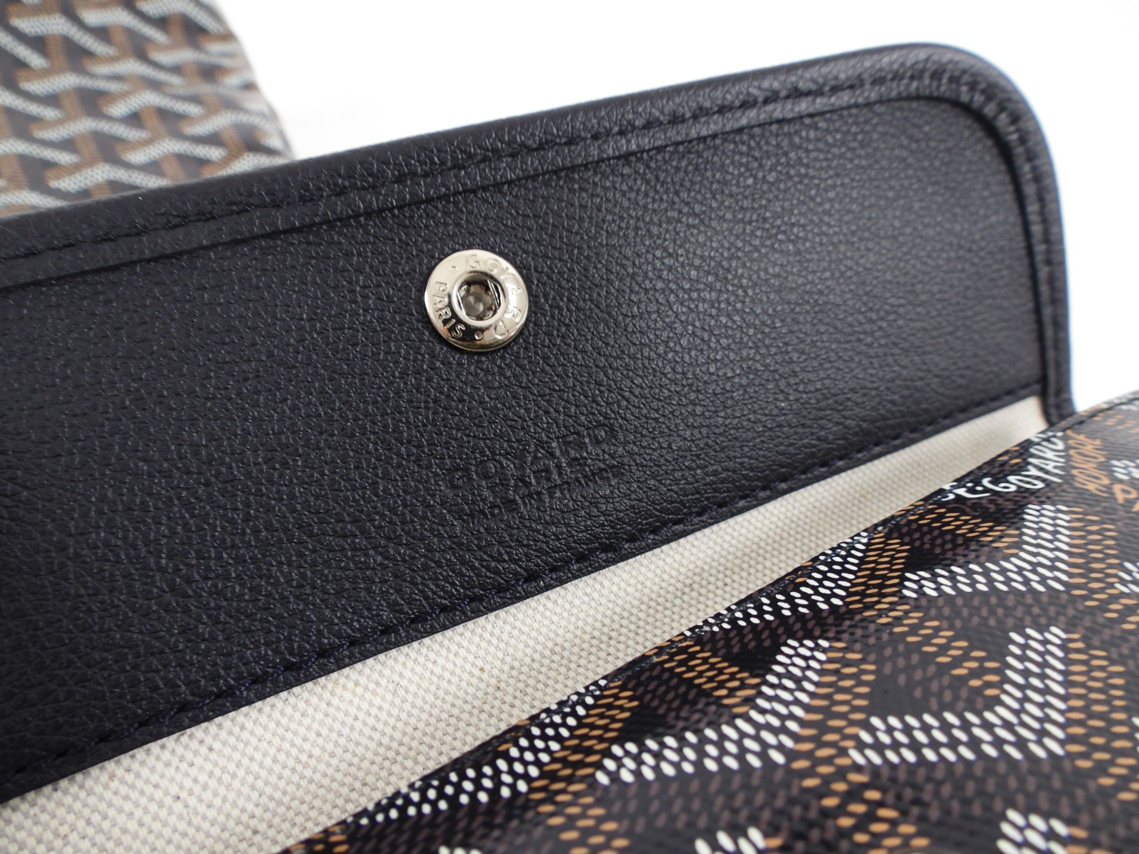 Goyard Black Goyardine Boheme Tote Bag