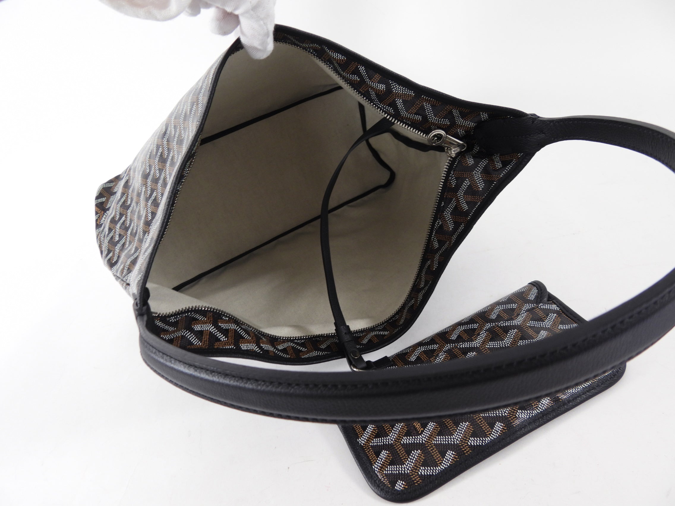 Goyard Black Goyardine Boheme Tote Bag