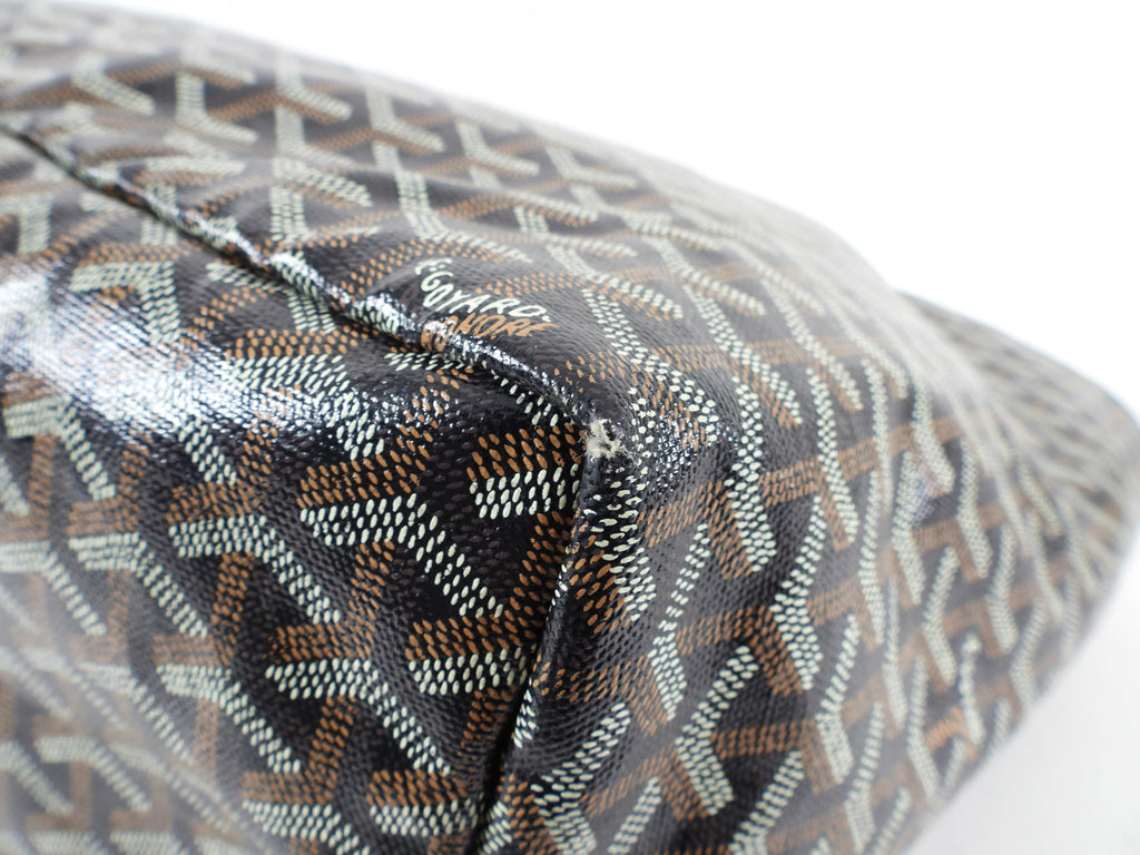 Goyard St. Louis Black Coated Canvas Tote Bag