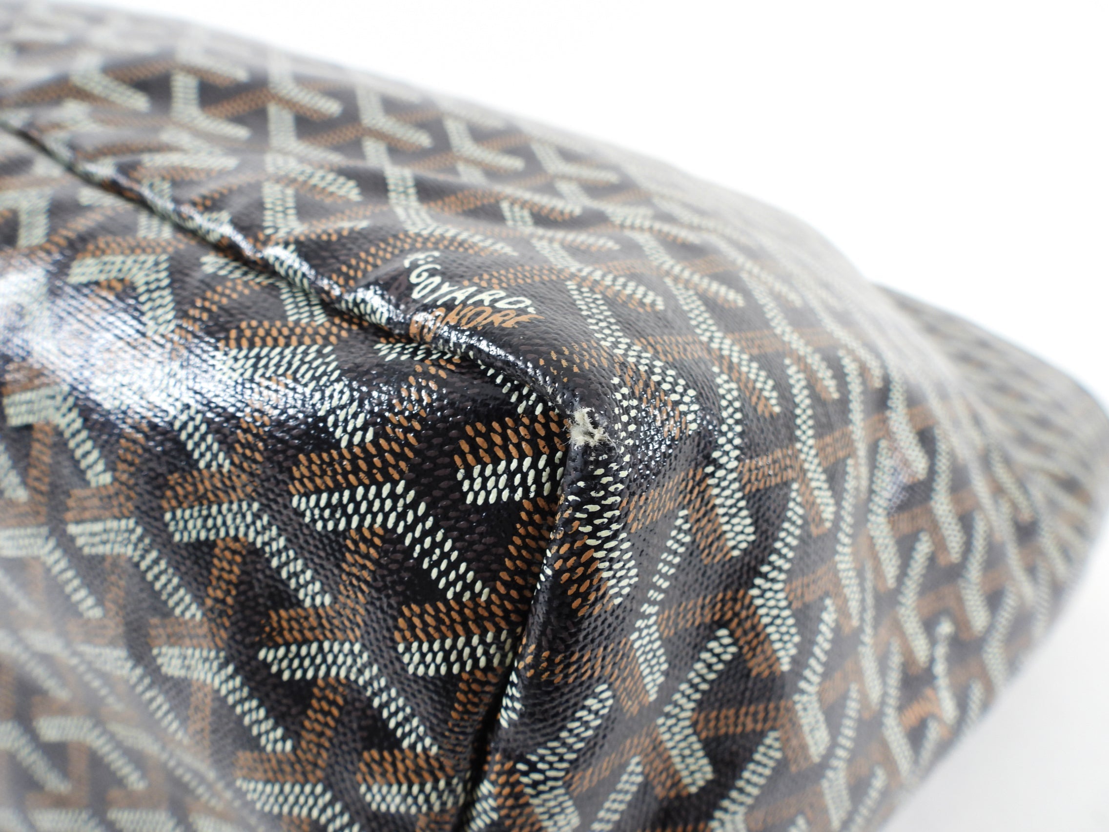Goyard St. Louis Black Coated Canvas Tote Bag