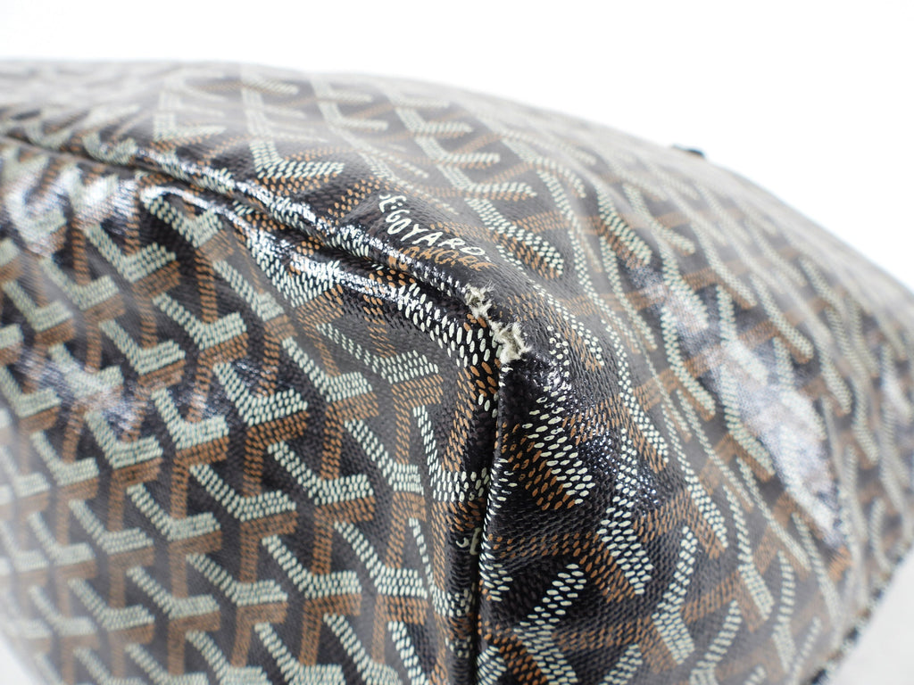 Goyard St. Louis Black Coated Canvas Tote Bag