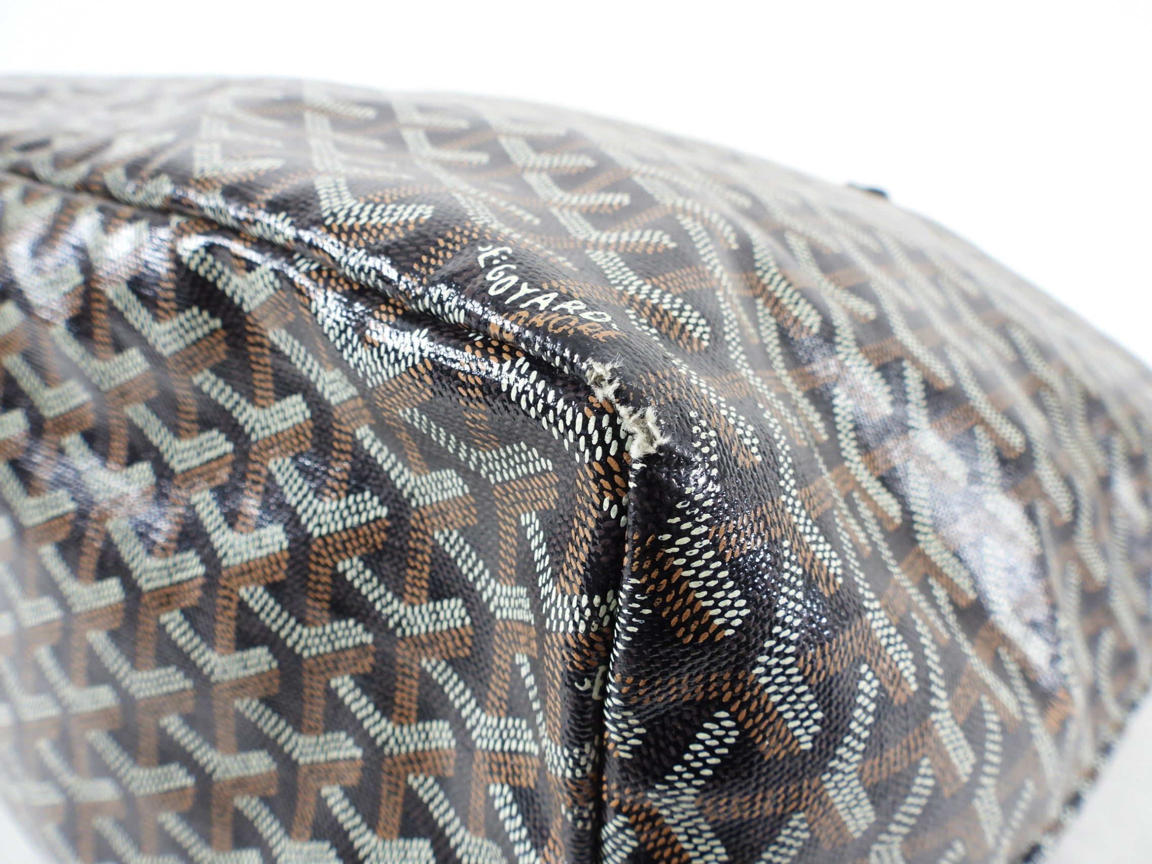 Goyard St. Louis Black Coated Canvas Tote Bag