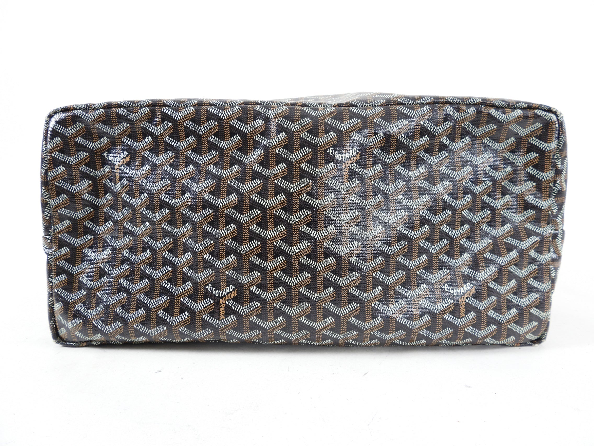 Goyard St. Louis Black Coated Canvas Tote Bag