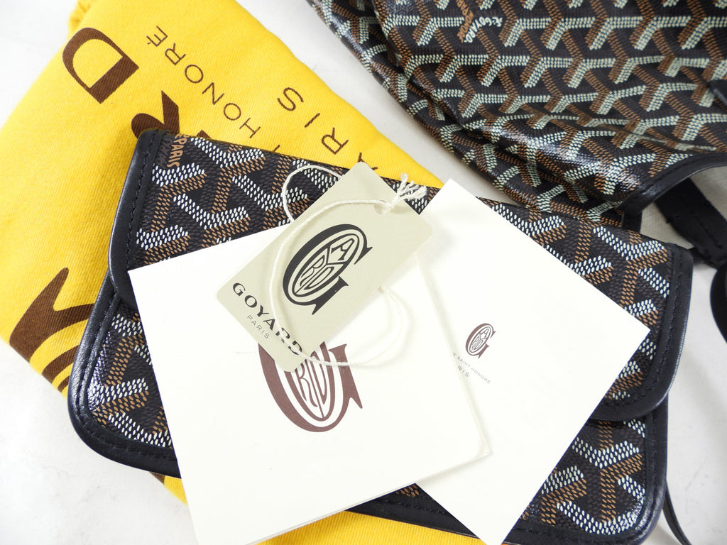 Goyard St. Louis Black Coated Canvas Tote Bag