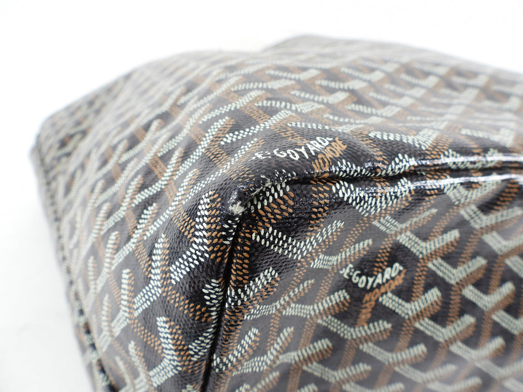 Goyard St. Louis Black Coated Canvas Tote Bag
