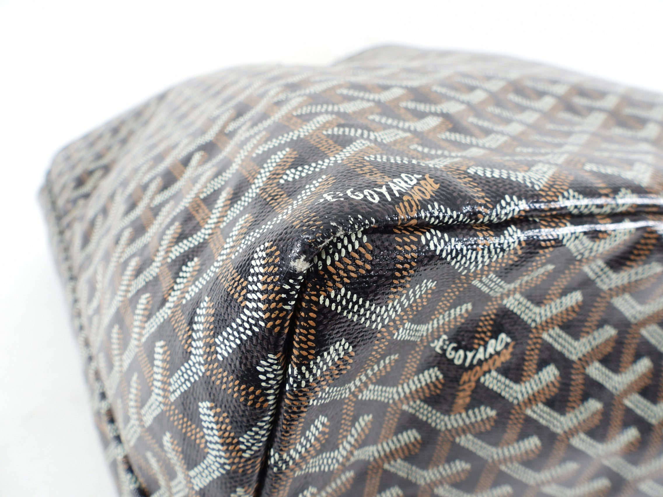 Goyard St. Louis Black Coated Canvas Tote Bag