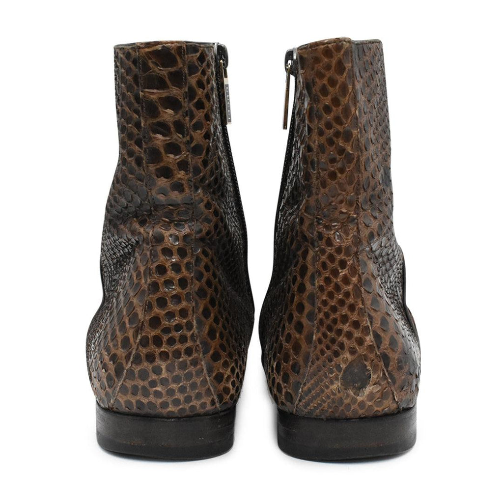 Gucci Snakeskin Boots - Men's 7