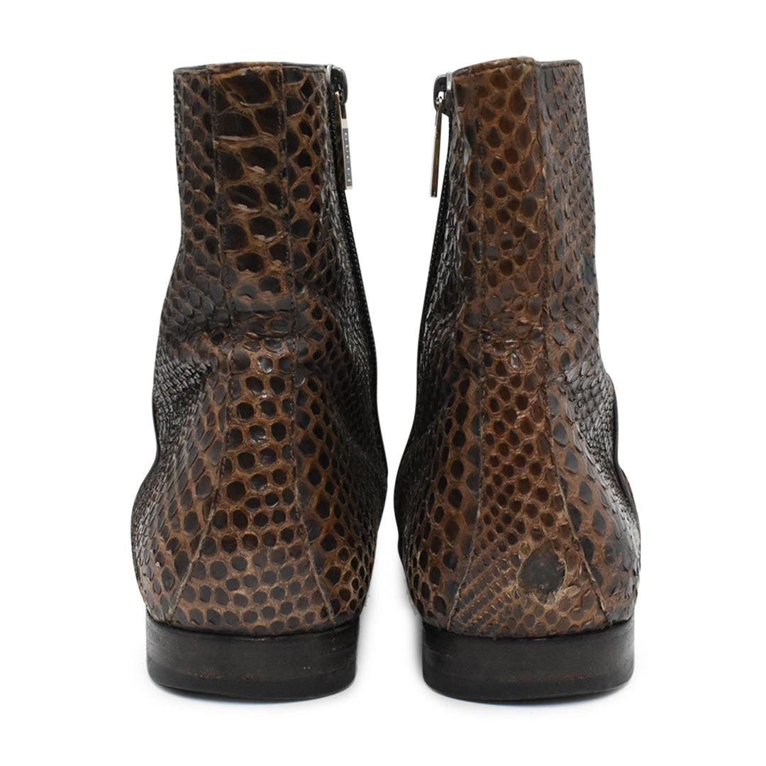 Gucci Snakeskin Boots - Men's 7