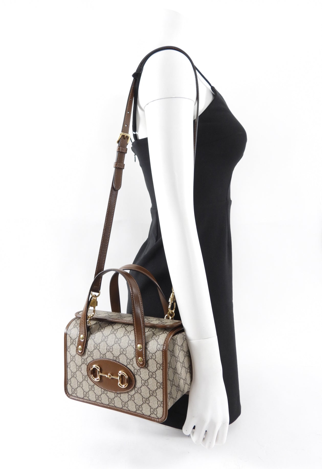 Gucci Monogram Supreme Mini 1955 Box Tote Bag