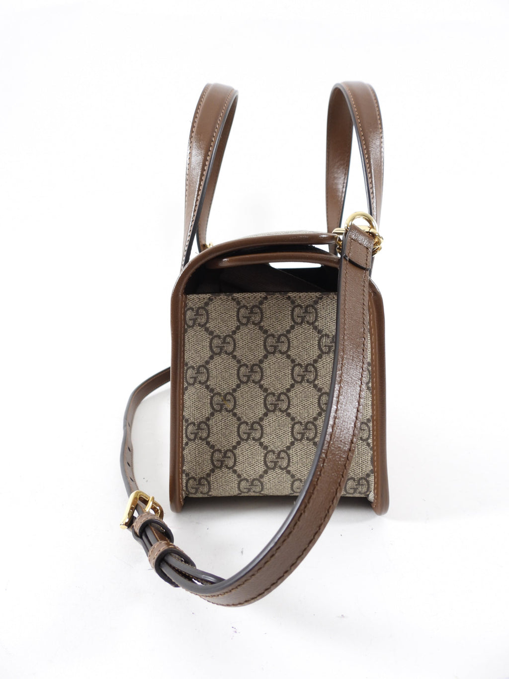 Gucci Monogram Supreme Mini 1955 Box Tote Bag