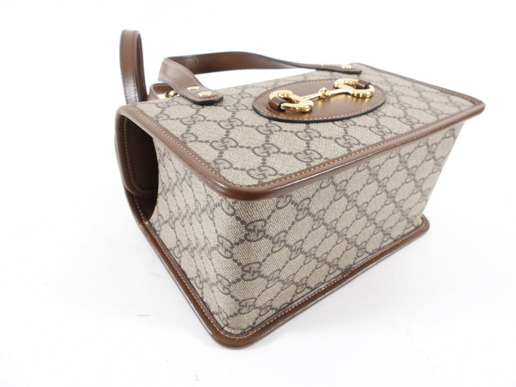 Gucci Monogram Supreme Mini 1955 Box Tote Bag