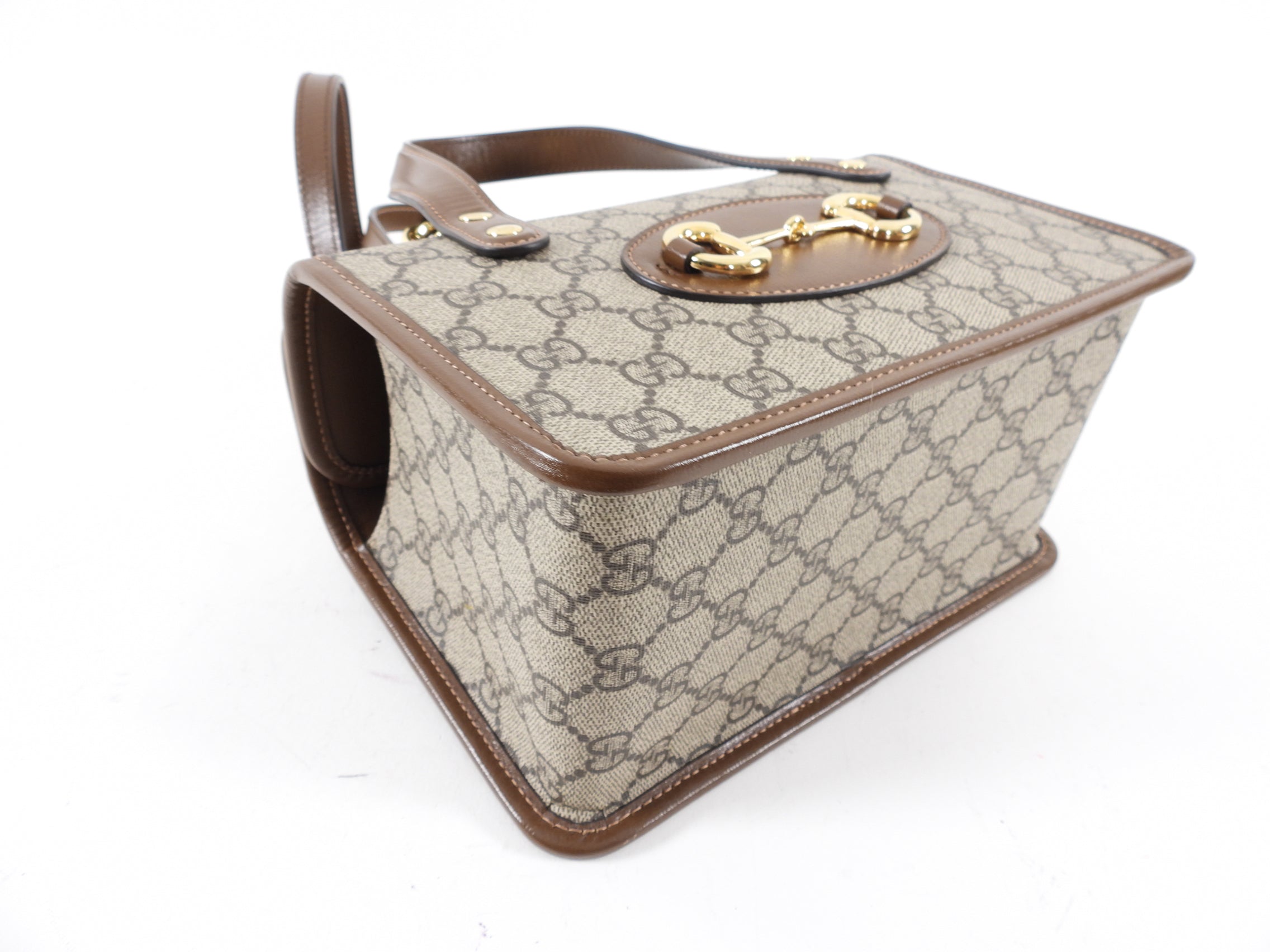 Gucci Monogram Supreme Mini 1955 Box Tote Bag