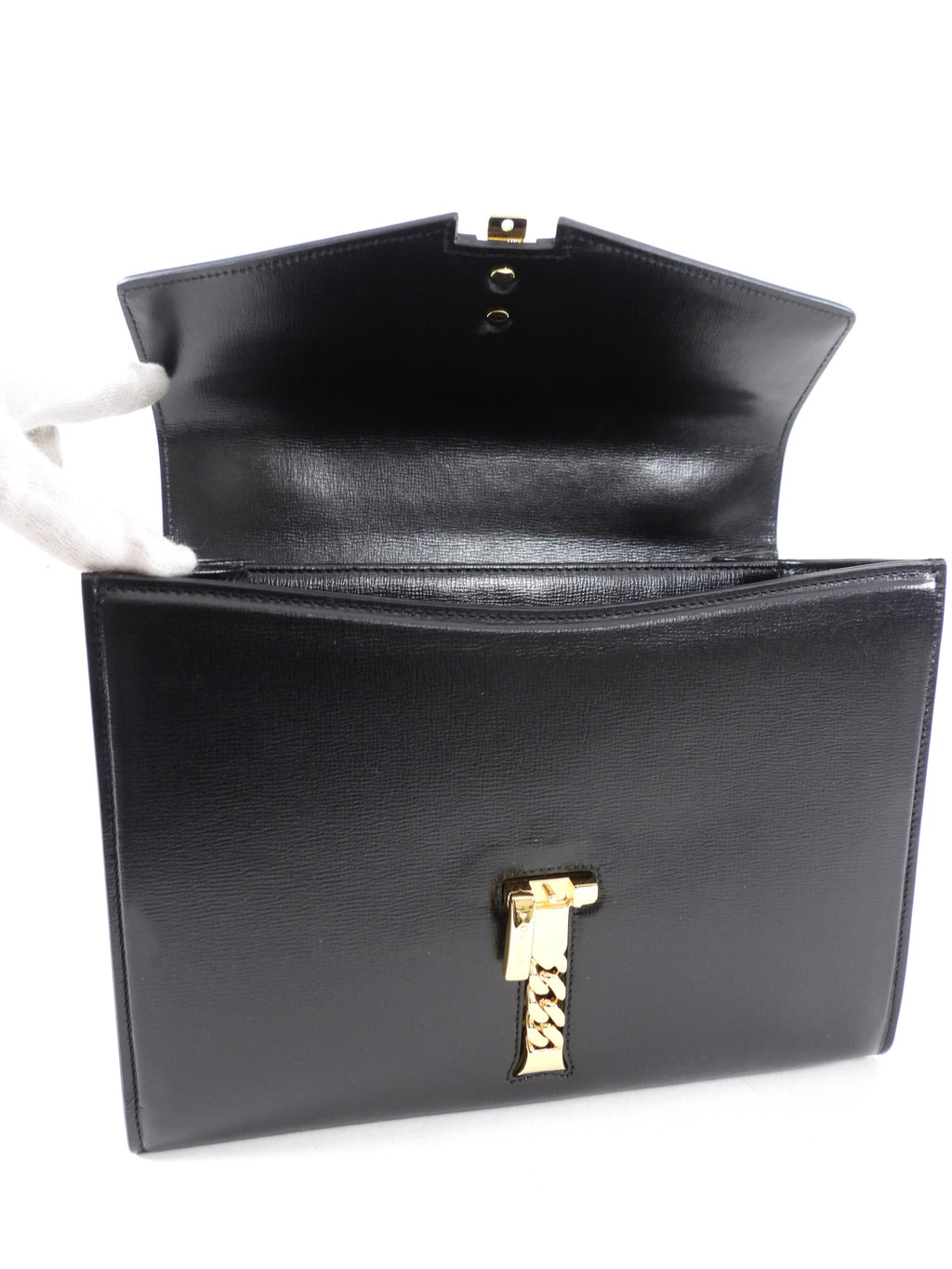 Gucci 1969 Sylvie Small Black Top Handle Two-Way Bag