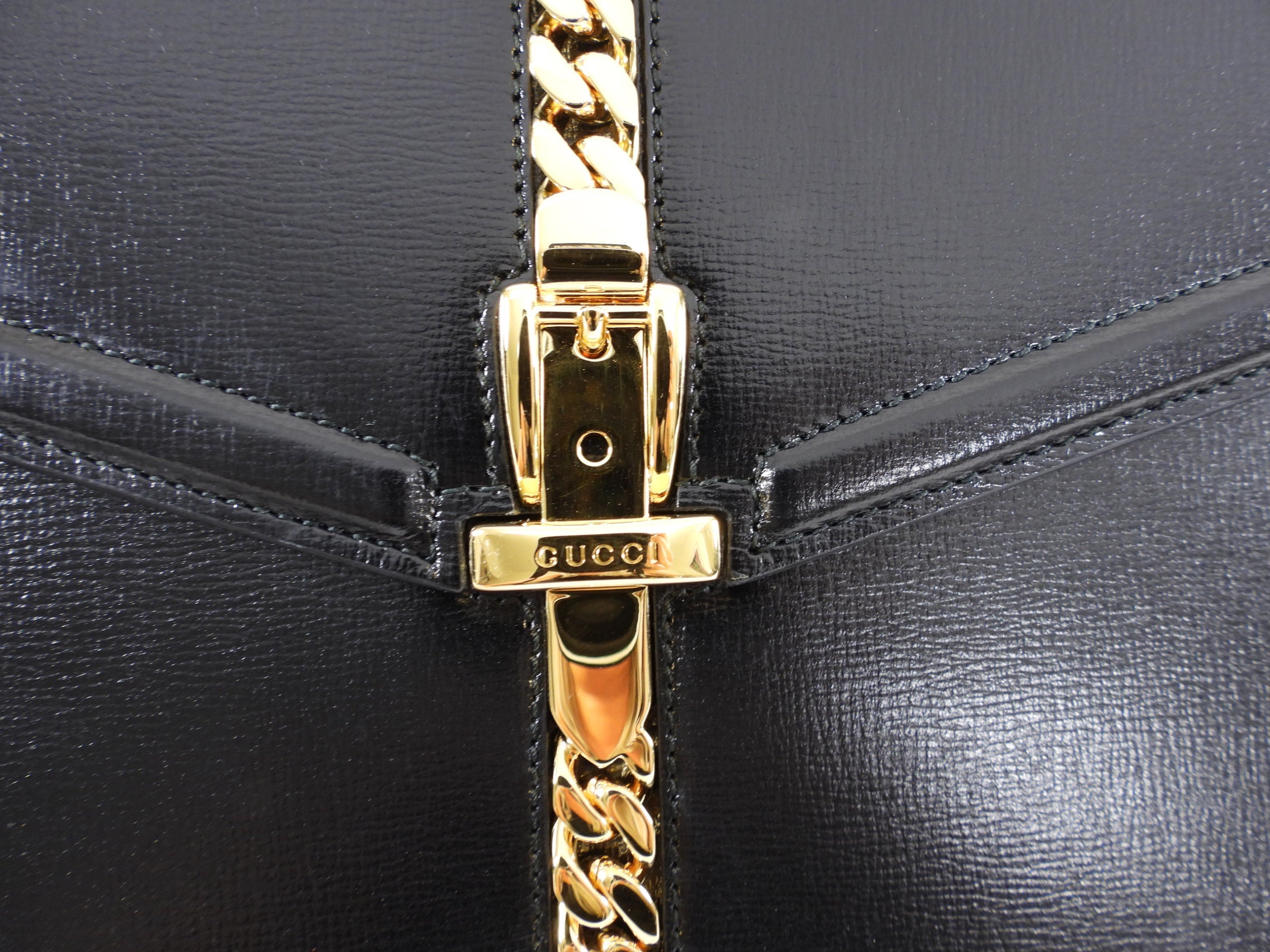 Gucci 1969 Sylvie Small Black Top Handle Two-Way Bag