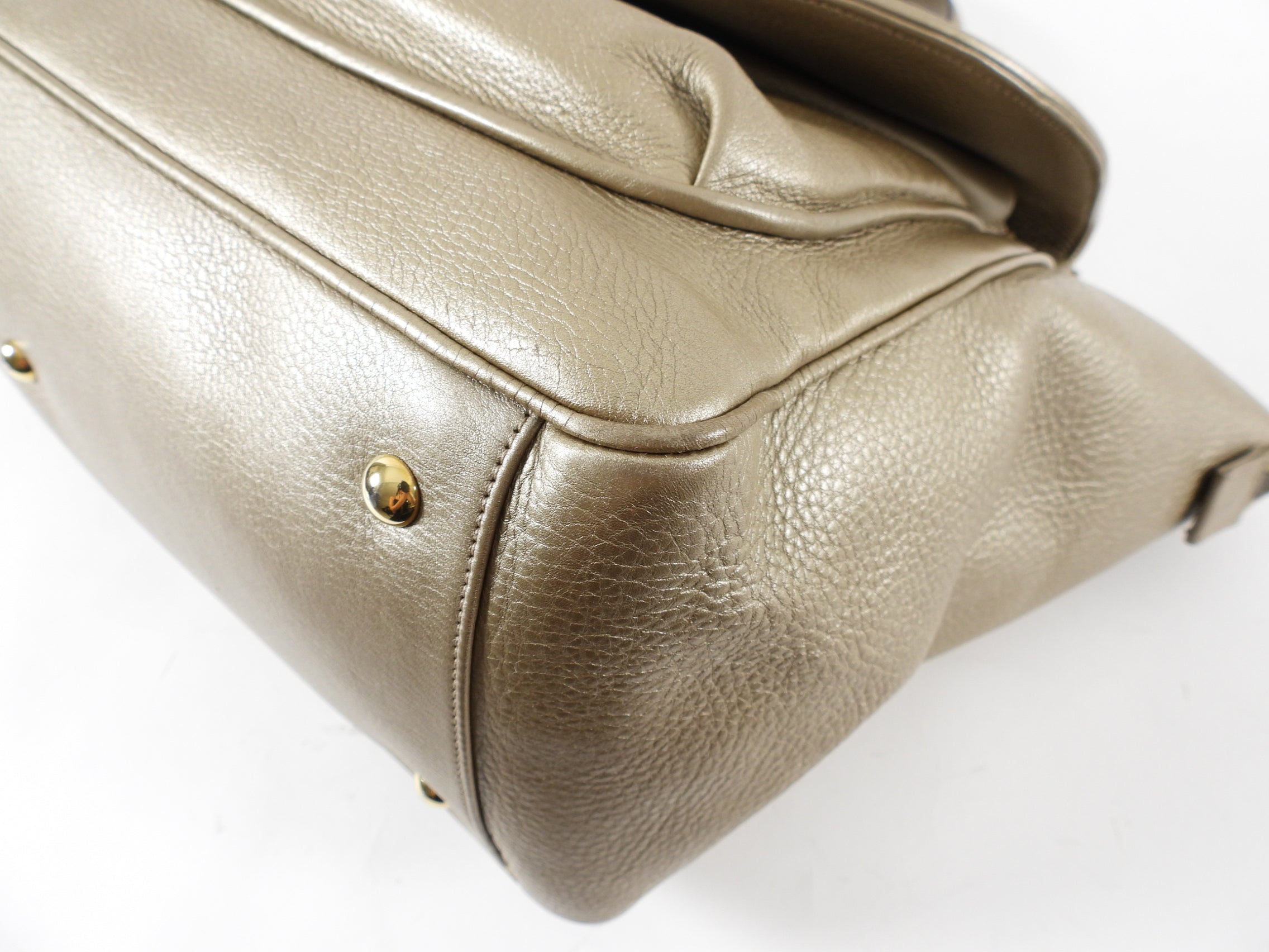Gucci 1973 Champagne Gold Large Top Handle Bag