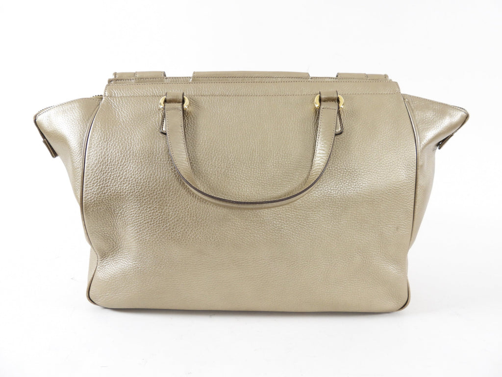 Gucci 1973 Champagne Gold Large Top Handle Bag