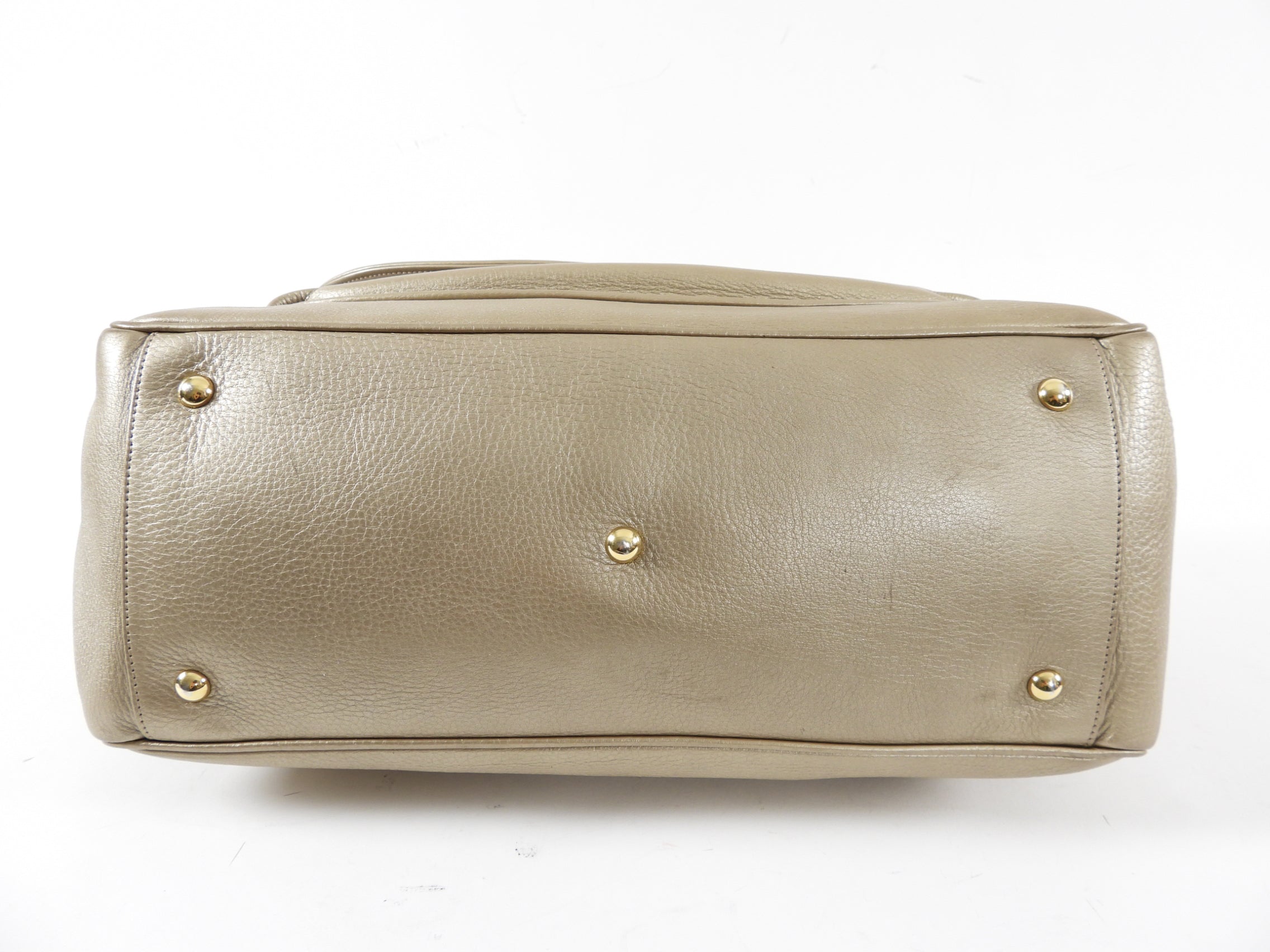 Gucci 1973 Champagne Gold Large Top Handle Bag