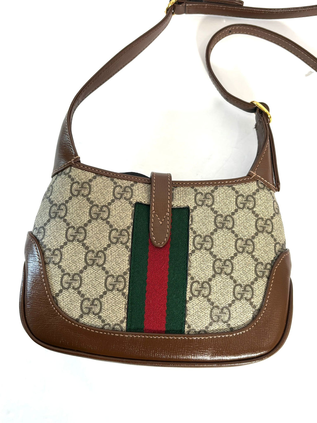 GUCCI GG SUPREME MONOGRAM MINI JACKIE 1961 HOBO BAG