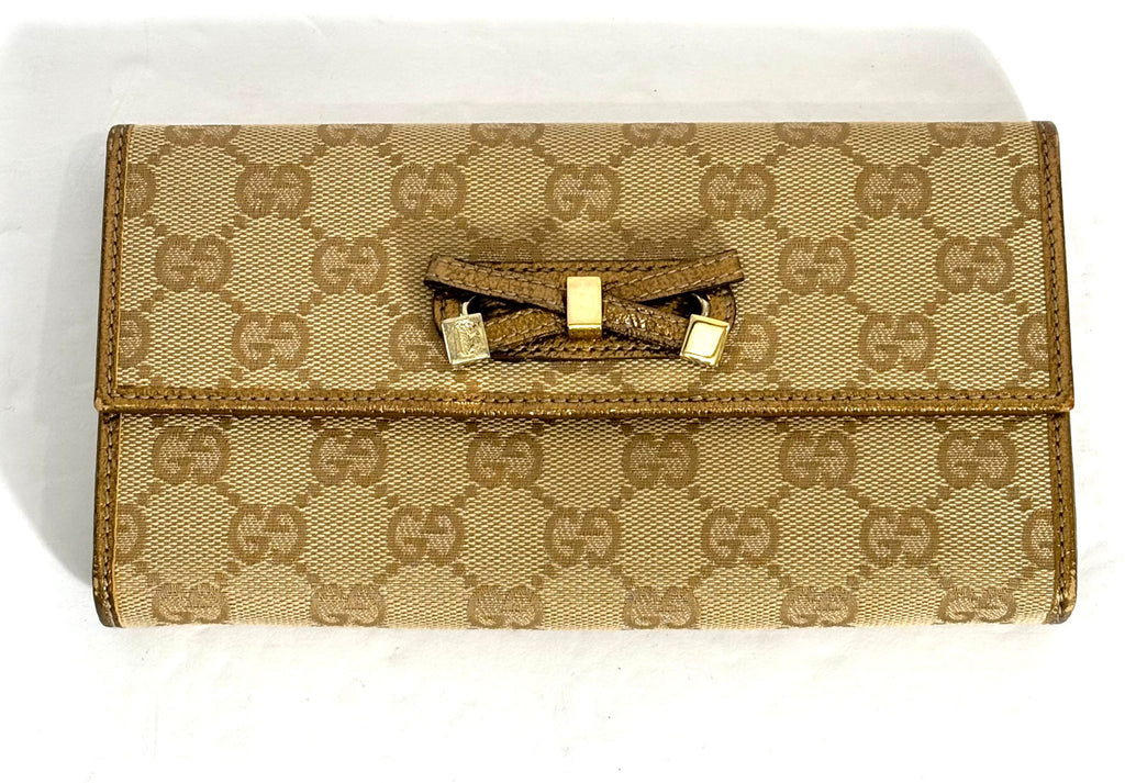GUCCI MONOGRAM PRINCY CONTINENTAL WALLET