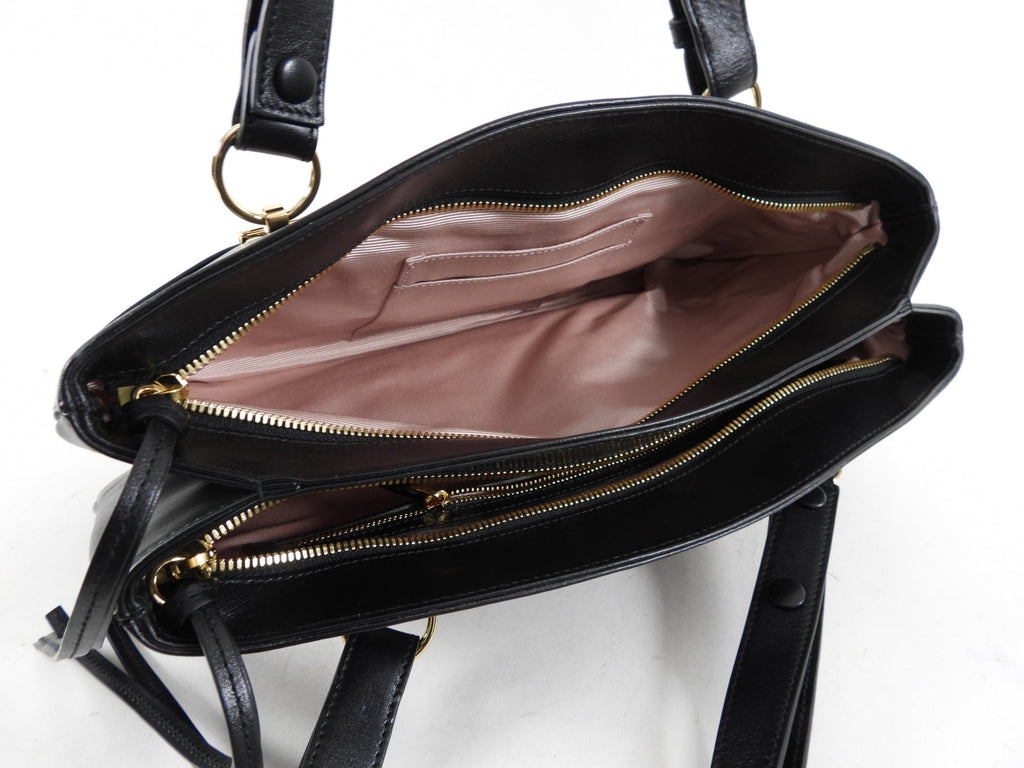 Gucci Black Arli Handle Large GG Shoulder Bag