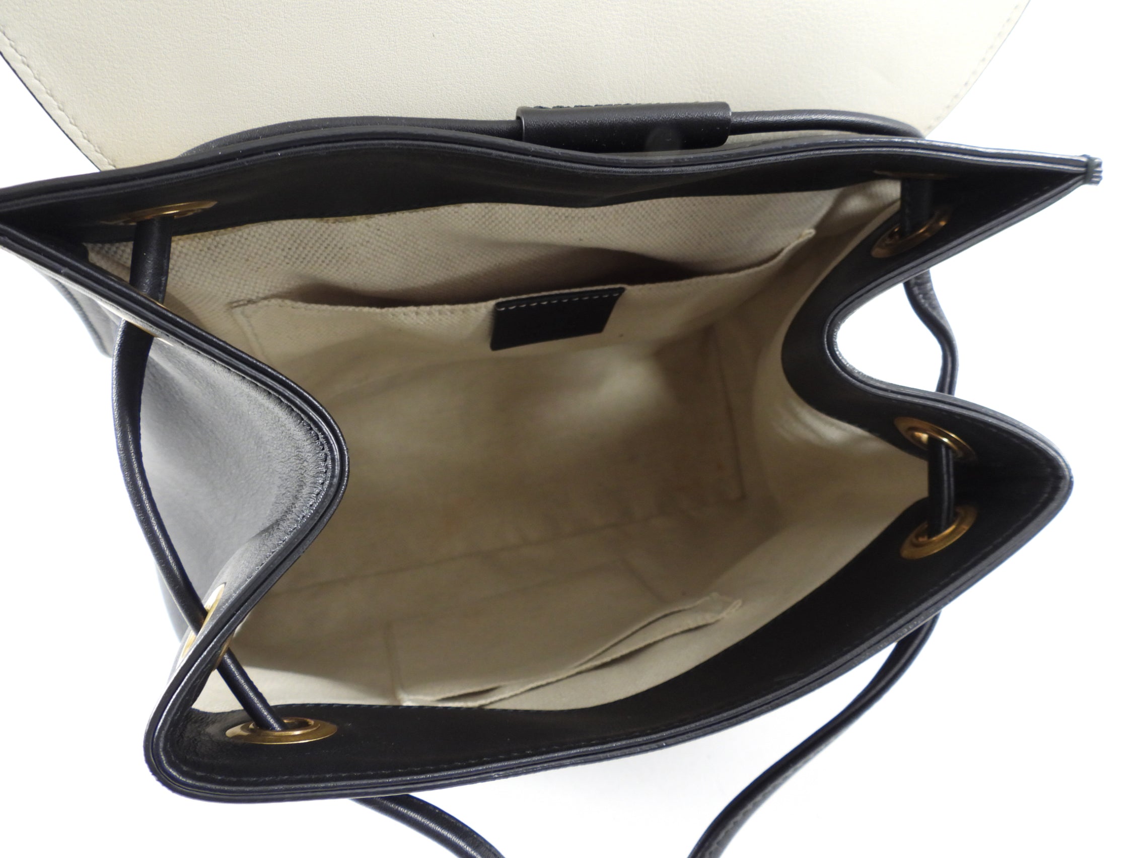 Gucci Malin Backpack Green, Ivory, Black with Tiger Head