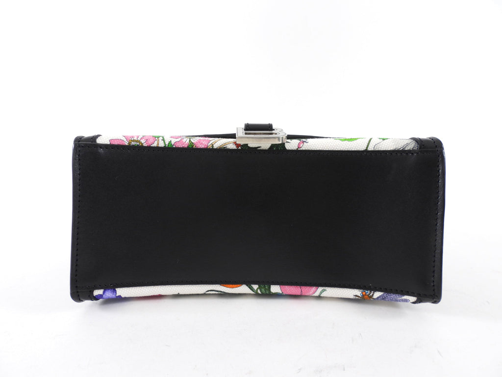 Gucci x Balenciaga Hacker Project Flora XS Hourglass Two-Way Top Handle Bag