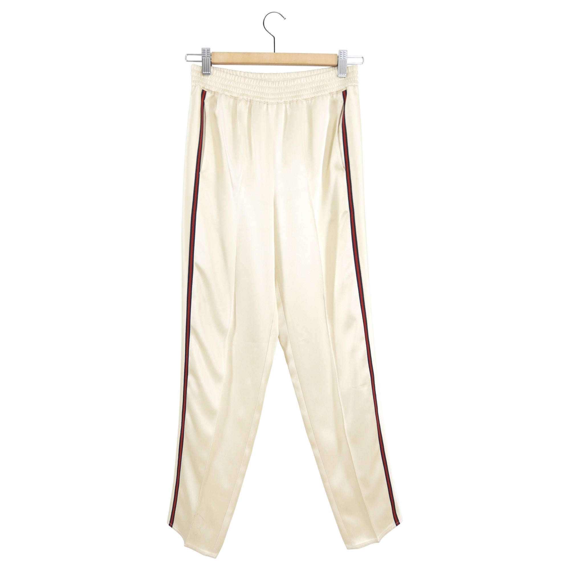 Gucci Ivory Satin Loved Baseball Jersey Pants Suit - XS /0/ 2