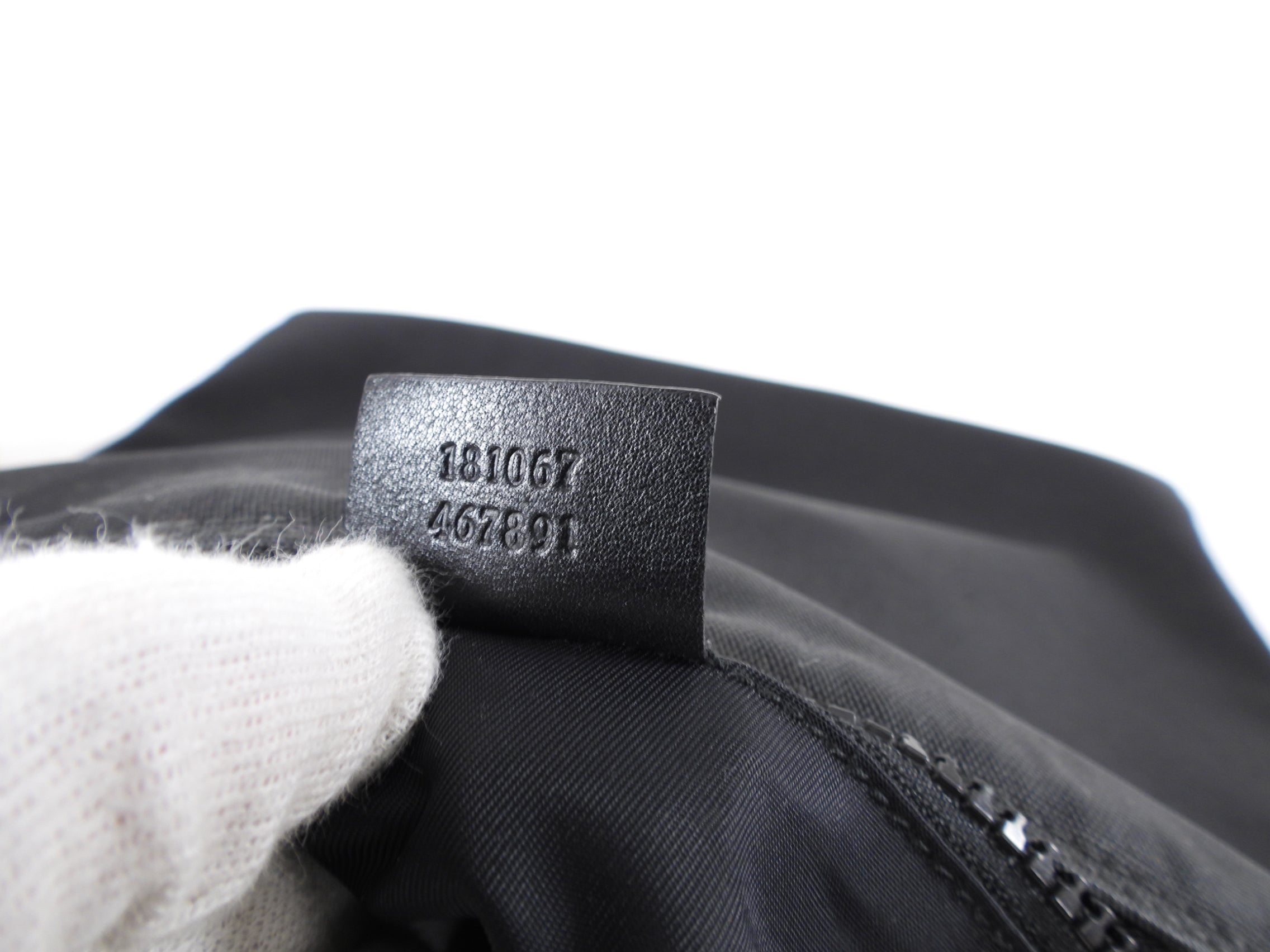 Gucci Black Nylon Web Stripe Messenger Crossbody Bag