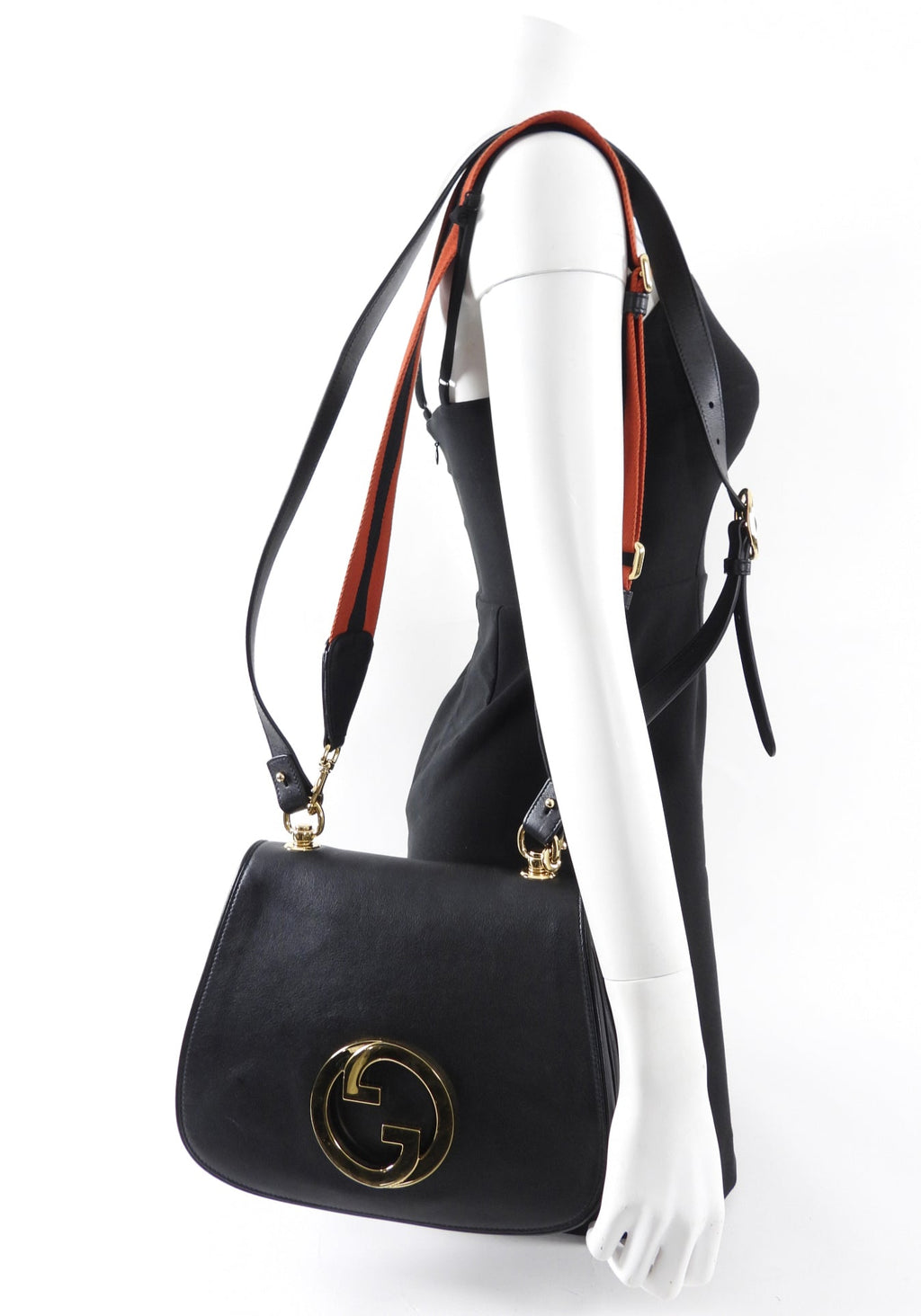 Gucci 2023 Large Web Strap Blondie Messenger Bag