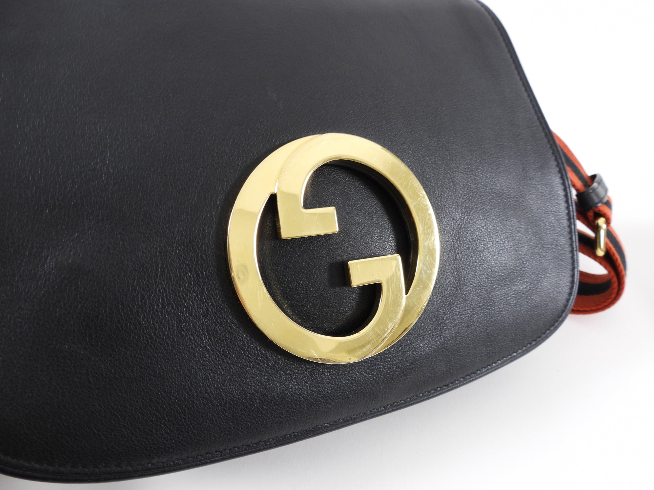 Gucci 2023 Large Web Strap Blondie Messenger Bag